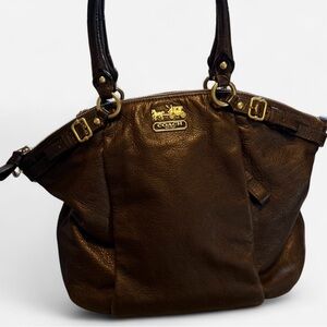 SOLD elsewhere Coach Madison Brown Leather Sophia Satchel